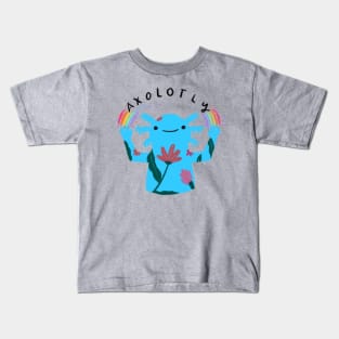 I Axolotly love my Axolotl - Blue Kids T-Shirt